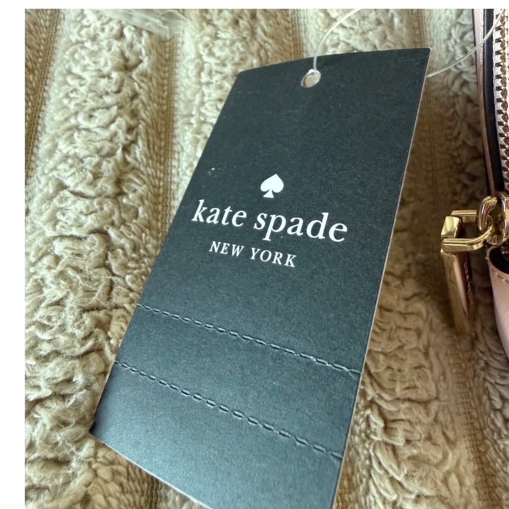 Kate Spade Staci Dual Zip Crossbody Bag Tutu Pink Saffiano Leather KG036 - Picture 12 of 15